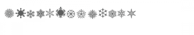 cg pretty snowflakes dingbats Font LOWERCASE