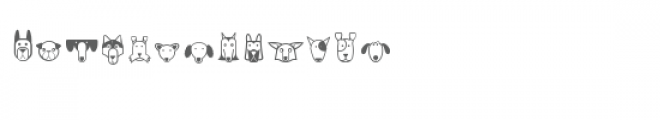 cg puppies dingbats Font UPPERCASE