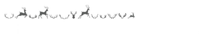 cg reindeer dingbats Font UPPERCASE