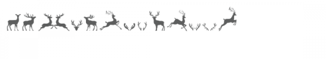 cg reindeer dingbats Font LOWERCASE