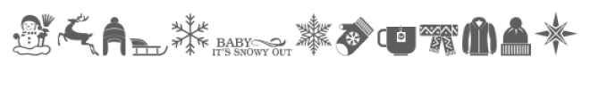 cg snow dingbats Font LOWERCASE