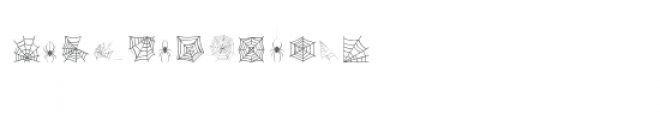 cg spider's web dingbats Font LOWERCASE
