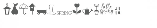 cg spring dingbats Font LOWERCASE