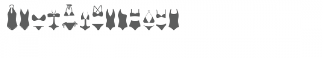 cg swimming silhouettes dingbats Font LOWERCASE