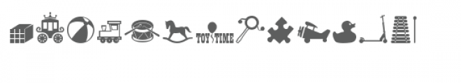 cg toys dingbats Font LOWERCASE