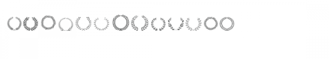 cg wreath dingbats Font UPPERCASE