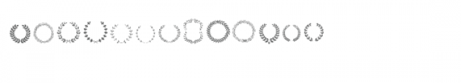 cg wreath dingbats Font UPPERCASE