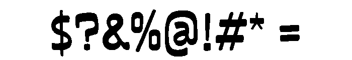 Chabplan Regular Font OTHER CHARS