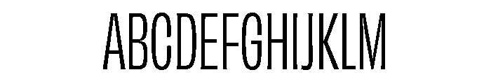 Chamfer Gothic Ludlow Regular Font UPPERCASE