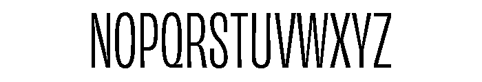 Chamfer Gothic Ludlow Regular Font UPPERCASE