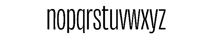 Chamfer Gothic Ludlow Regular Font LOWERCASE