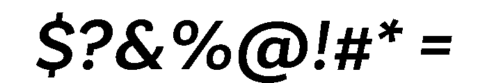 Charcuterie Block Medium Italic Font OTHER CHARS