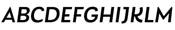 Charcuterie Block Medium Italic Font UPPERCASE