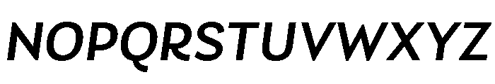 Charcuterie Block Medium Italic Font UPPERCASE