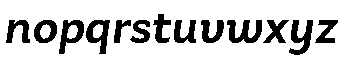 Charcuterie Block Medium Italic Font LOWERCASE