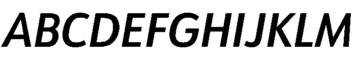 Charcuterie Block Semibold Italic Font UPPERCASE