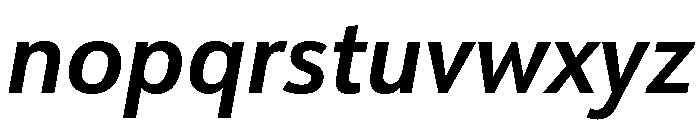 Charcuterie Block Semibold Italic Font LOWERCASE