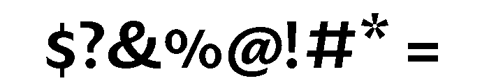 Charcuterie Block Semibold Font OTHER CHARS