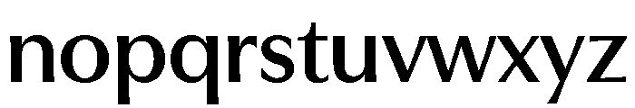 Charcuterie Contrast Semibold Font LOWERCASE