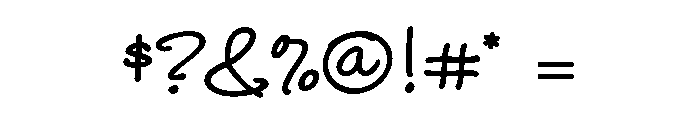 Charcuterie Cursive Bold Font OTHER CHARS