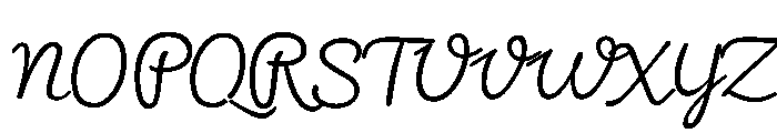 Charcuterie Cursive Light Font UPPERCASE