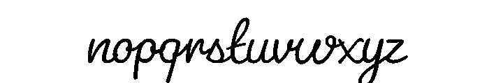 Charcuterie Cursive Light Font LOWERCASE