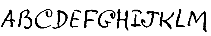 Charcuterie Cursive Medium Font UPPERCASE