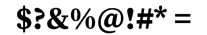 Charter Bt Bold Font OTHER CHARS
