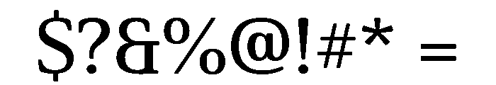 Charter Bt Semibold Font OTHER CHARS