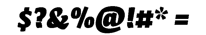 Chicle Extra Bold Italic Font OTHER CHARS
