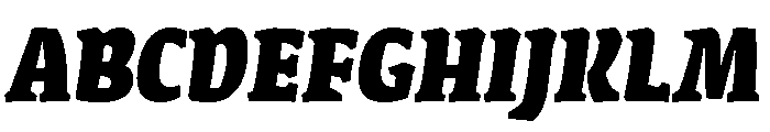 Chicle Extra Bold Italic Font UPPERCASE