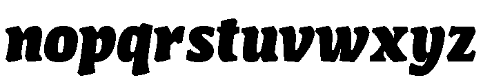 Chicle Extra Bold Italic Font LOWERCASE