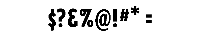 Chicle Extra Bold Font OTHER CHARS