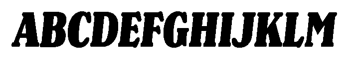 Chicle Heavy Italic Font UPPERCASE