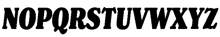 Chicle Heavy Italic Font UPPERCASE