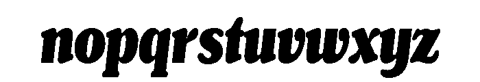 Chicle Heavy Italic Font LOWERCASE