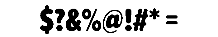 Chicle Heavy Font OTHER CHARS