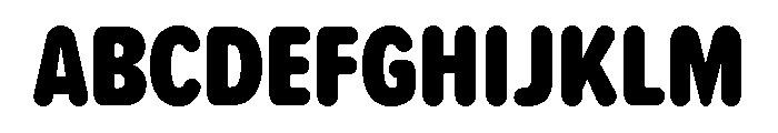Chicle Heavy Font UPPERCASE