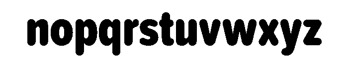 Chicle Heavy Font LOWERCASE
