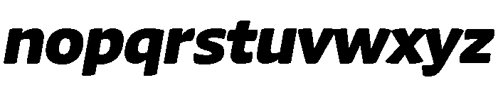 Chidori Black Italic Font LOWERCASE