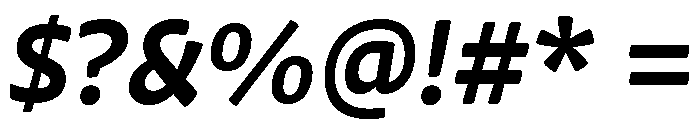 Chidori Bold Italic Font OTHER CHARS