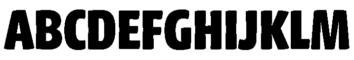 Chidori Condensed Black Font UPPERCASE