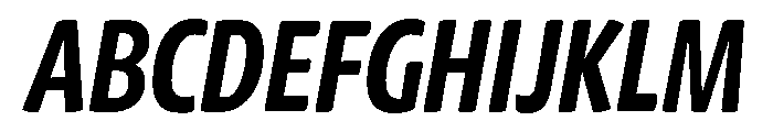 Chidori Condensed Bold Italic Font UPPERCASE