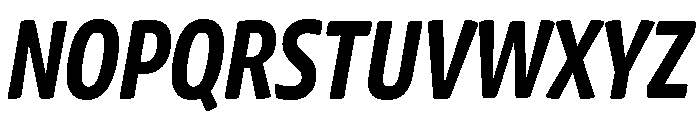 Chidori Condensed Bold Italic Font UPPERCASE