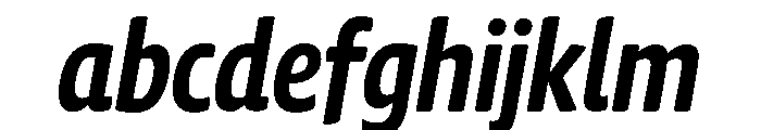 Chidori Condensed Bold Italic FONT