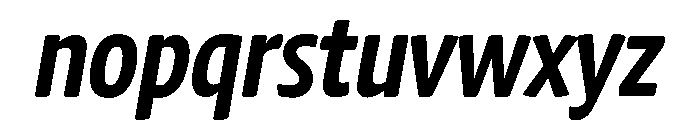 Chidori Condensed Bold Italic Font LOWERCASE