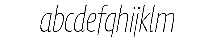Chidori Condensed ExtraLight Italic FONT