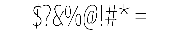 Chidori Condensed ExtraLight Font OTHER CHARS