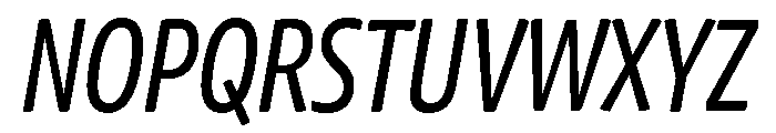 Chidori Condensed Italic Font UPPERCASE
