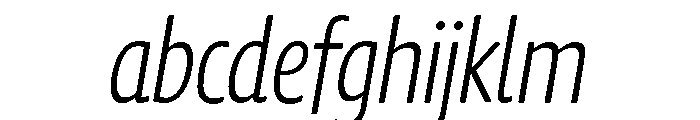 Chidori Condensed Light Italic FONT